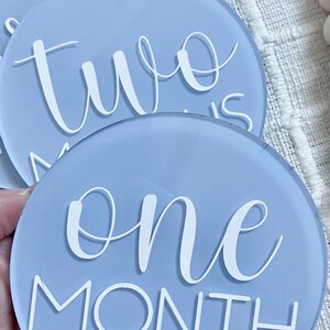 Baby Milestone Marker Acrylic Monthly Milestone Disc Pregnancy ...