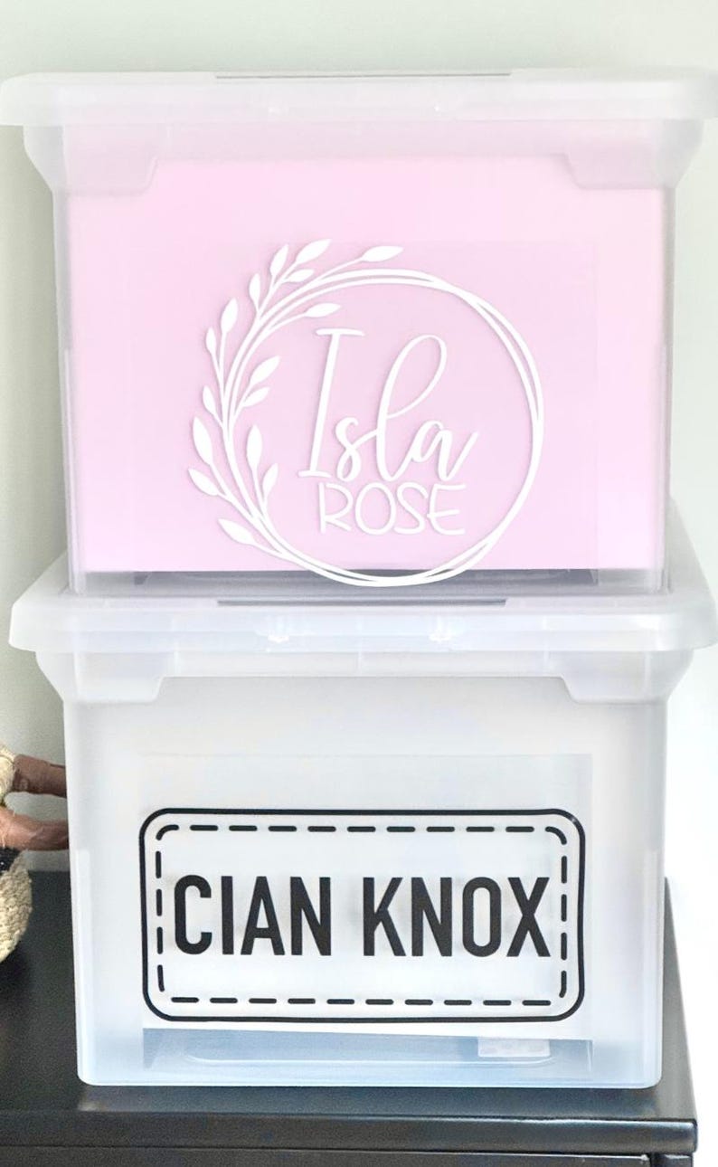 Kids File Box Kids Memory Tote Box Kids School Art Storage Box ...