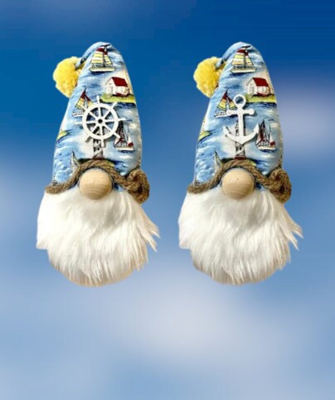 Nautical Gnome/nautical Map/houseboat Gnome/lake House Etsy