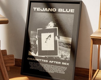 Cigarettes after sex Music Poster, Dream pop, Greg Gonzalez, Tejano Blue