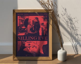 Killing Eve Digital Download Poster, Jodie Comer, Sandra Oh, Alt pop Poster, Killing Eve Print