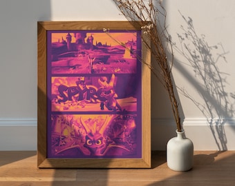 Spyro Poster, Video Game Art Print (Digital Download)