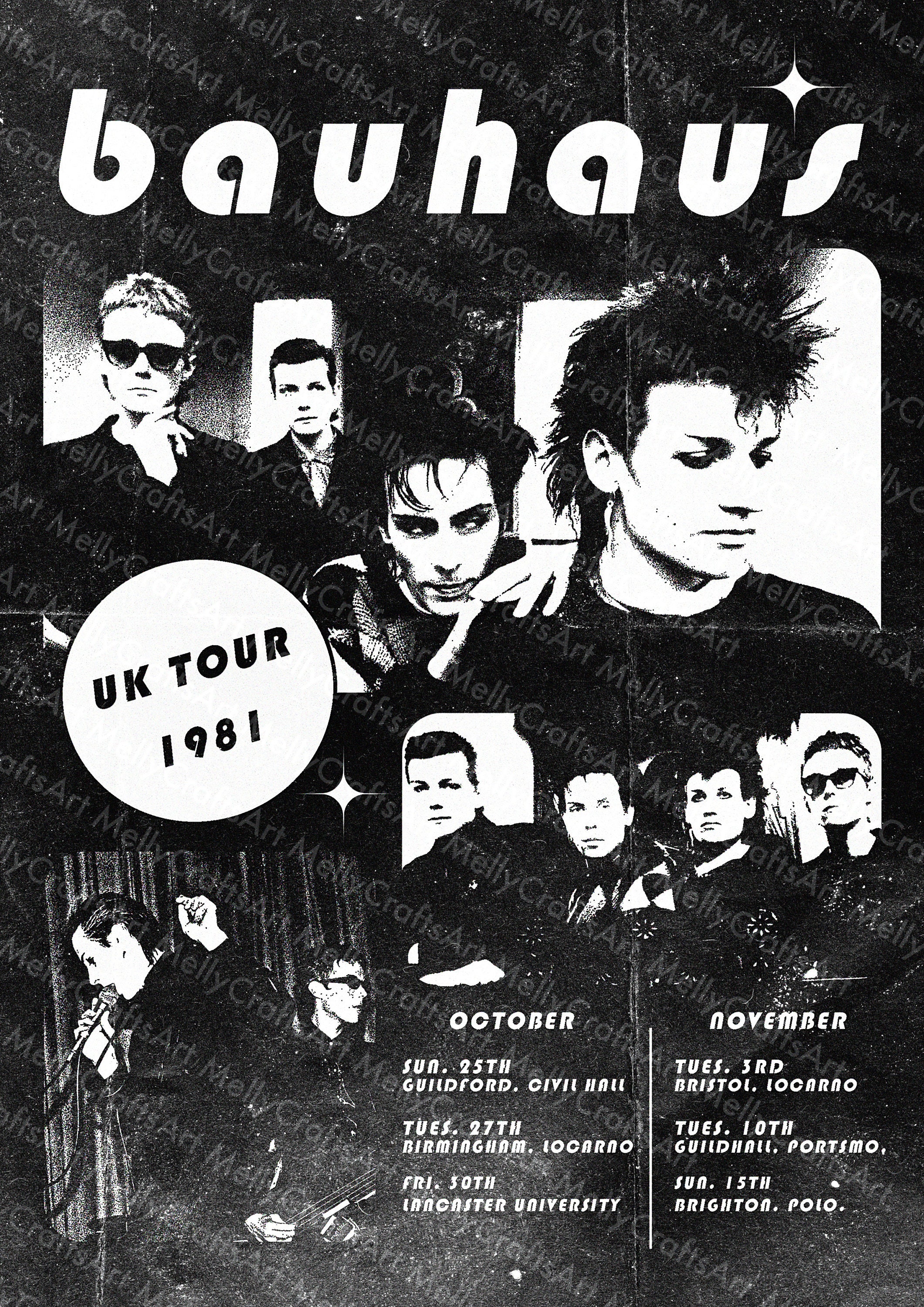 Bauhaus Band Poster