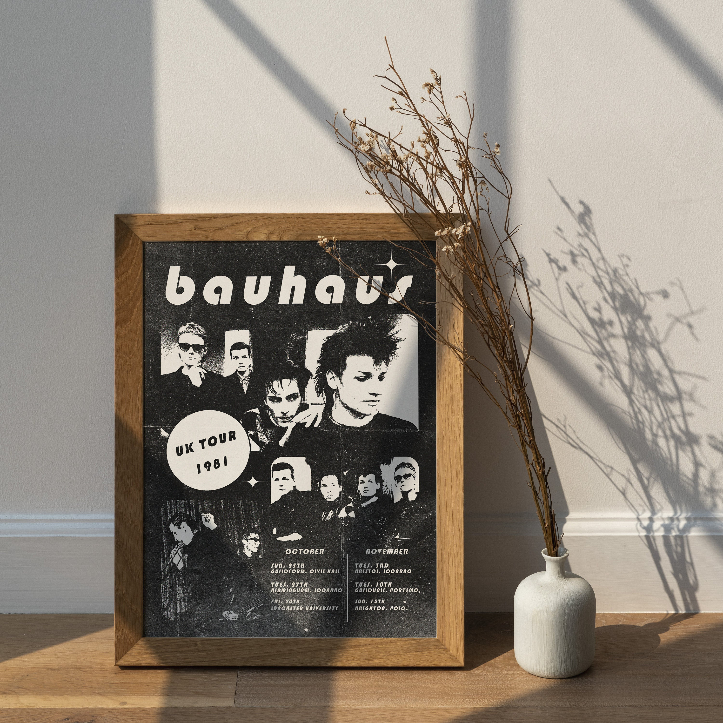 Bauhaus Digital Poster, Bela Lugosi's Dead, Music Poster, Post