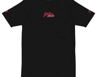 Jojo's bizarre adventure - Premium Black Embroidered T-Shirt