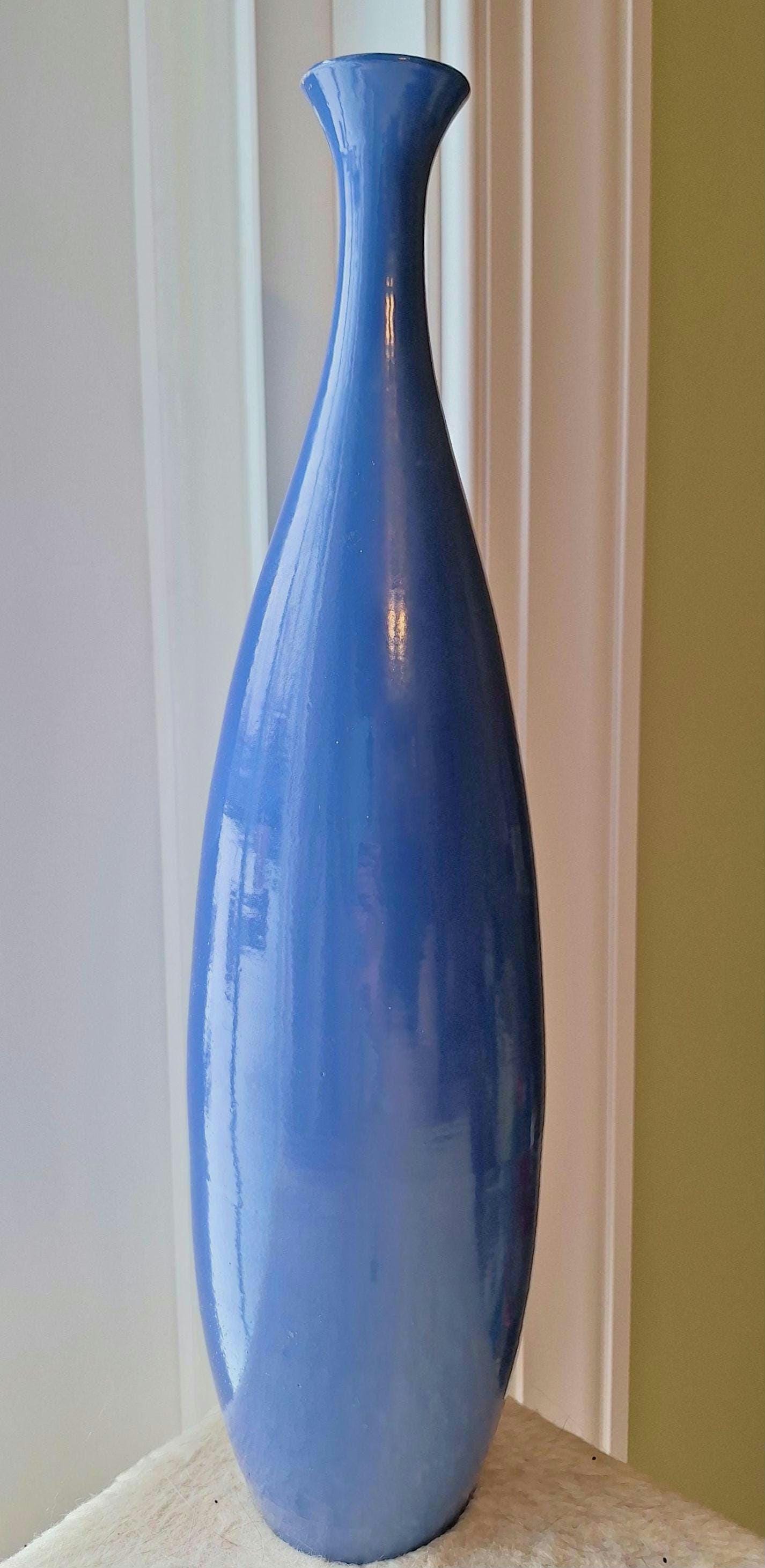 Rare SARDELLI Italy Blue Vase 30cm 希少 青 Rare SARDELLI Italy