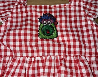 Phillies baseball embroidered romper SZ 9-12m