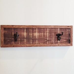 Handmade Reclaimed Wood Coat Rack | Rustic Wood Coat Rack | Farmhouse Entryway Hanger | Rustic Bathroom Towel Rack | Double Coat Hanger
