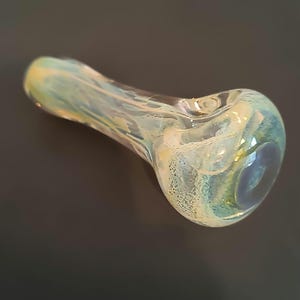 Extra Thick Color Changing Silver Fumed Inside Out Spoon Pipe