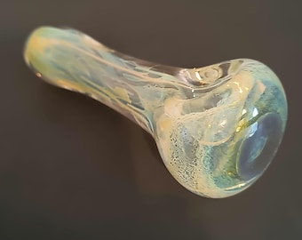 Extra Thick Color Changing Silver Fumed Inside Out Spoon Pipe