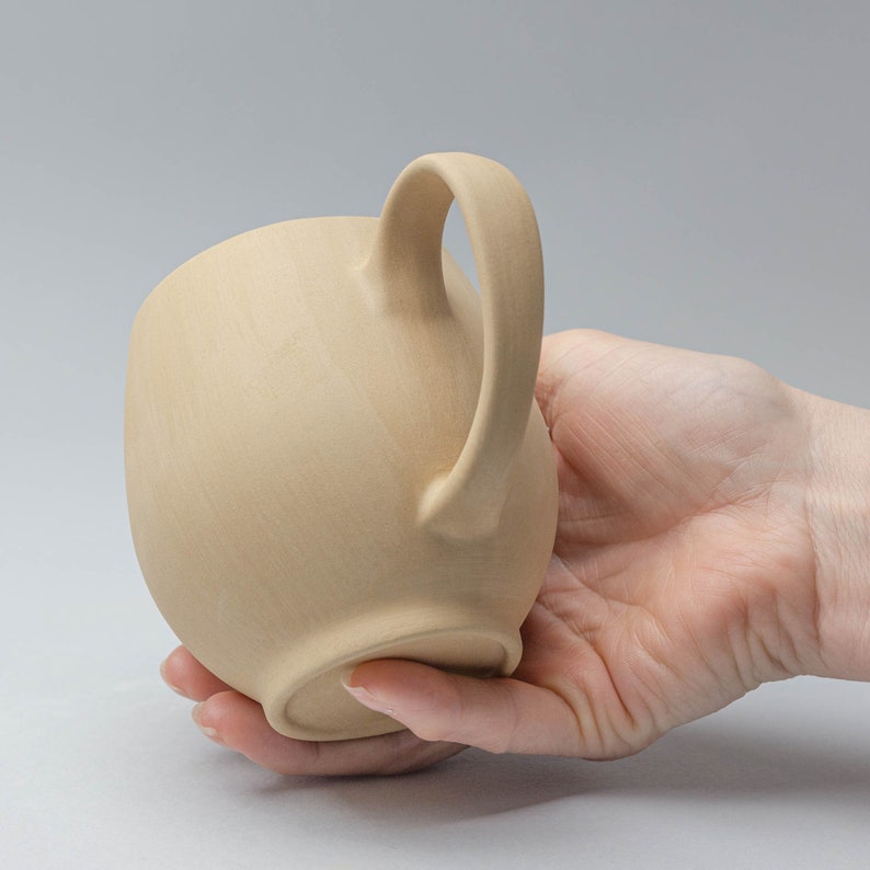 Mug with handle slip casting plaster mold Set of 2 for cup mug with handle image 2