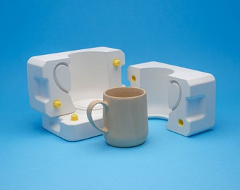 Slipcasting plaster mold for mug