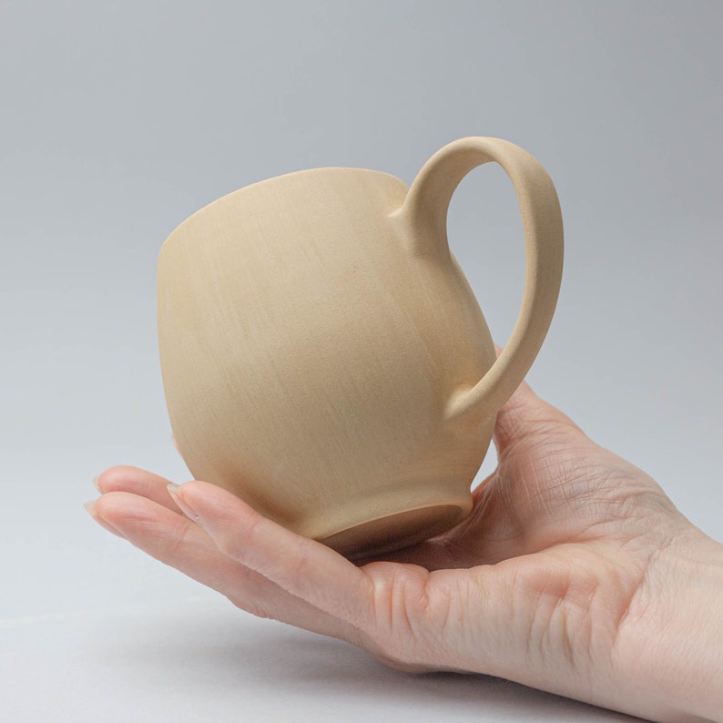 Mug with handle slip casting plaster mold Set of 2 for cup mug with handle image 3