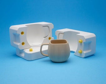 mug plaster mold for slipcasting