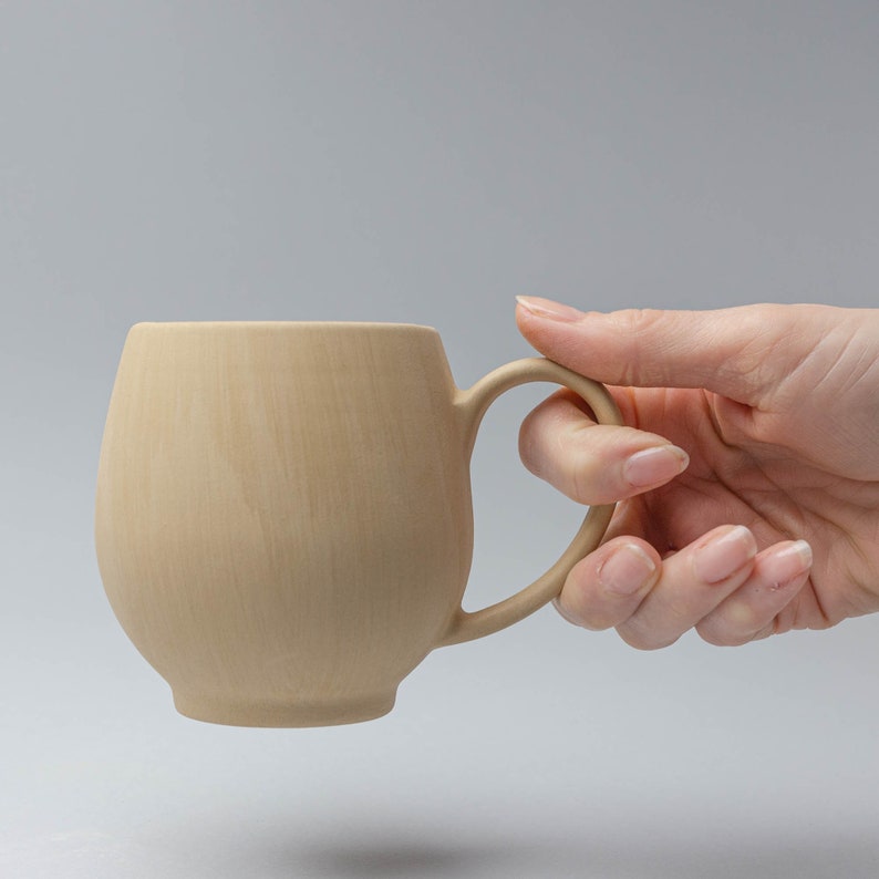 Mug with handle slip casting plaster mold Set of 2 for cup mug with handle image 4