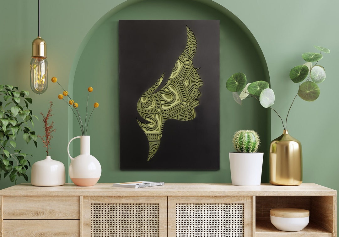 Home Wall Decor Modern 3D Wall Art Elegant Wood Decor Etsy