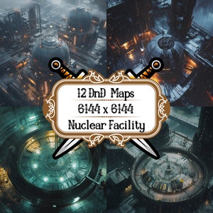 12 installations nucléaires PNG, jeu de cartes Donjons et dragons, rouleau 20, VTT, fonderie, accessoire de jeu, jeu de rôle sur table, pack de cartes aventure fantastique