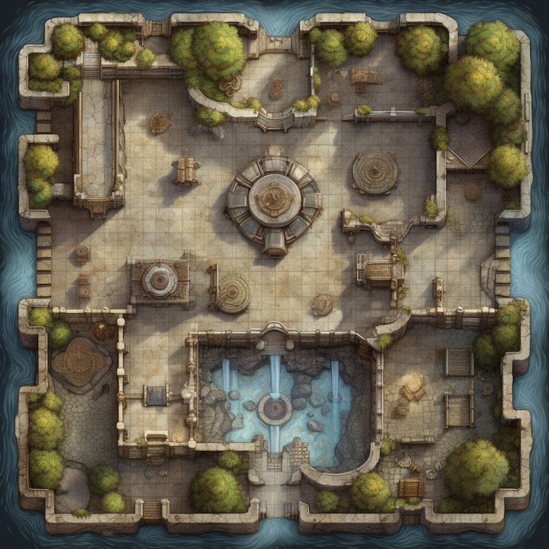 12 Dungeons and Dragons Map Set, DND Dungeon Maps, Game Accessory