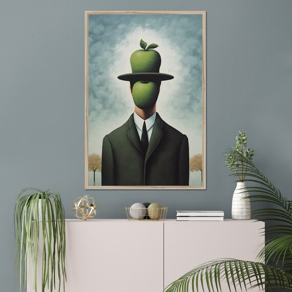 6 ルネ・マグリット風の絵画 - 印刷可能な壁アート - デジタル