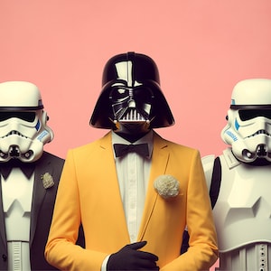 20 Star Wars Wes Anderson Wallpaper, Sci-Fi Wall Decor, Movie Inspired Room Decor