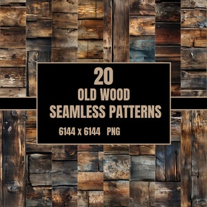 Distressed Wood Texture Pattern, Shabby Chic Decor Background, Weathered Wood Wall Art, Rustic Home Decor