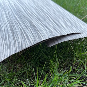 Craft Silver Grey Wood Veneer Sheets 3 pieces | 4 3/8&quot; x 23&quot; each sheet | Woodworking Veneers | Automotive Veneer | BULK DISCOUNT ORDERS