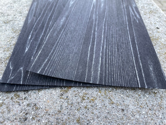 Black & Silver Wood Veneer Sheets: Craft Veneer (5 1/8" x 31")
