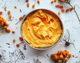 Organic Face and Neck Butter: Sea Buckthorn & Rosehip, Ageing Skin Support