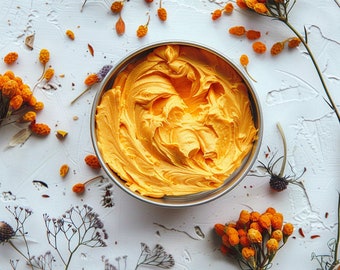 Calming Face and Neck butter with sea buckthorn, rose hip, jojoba, primrose, calendula...