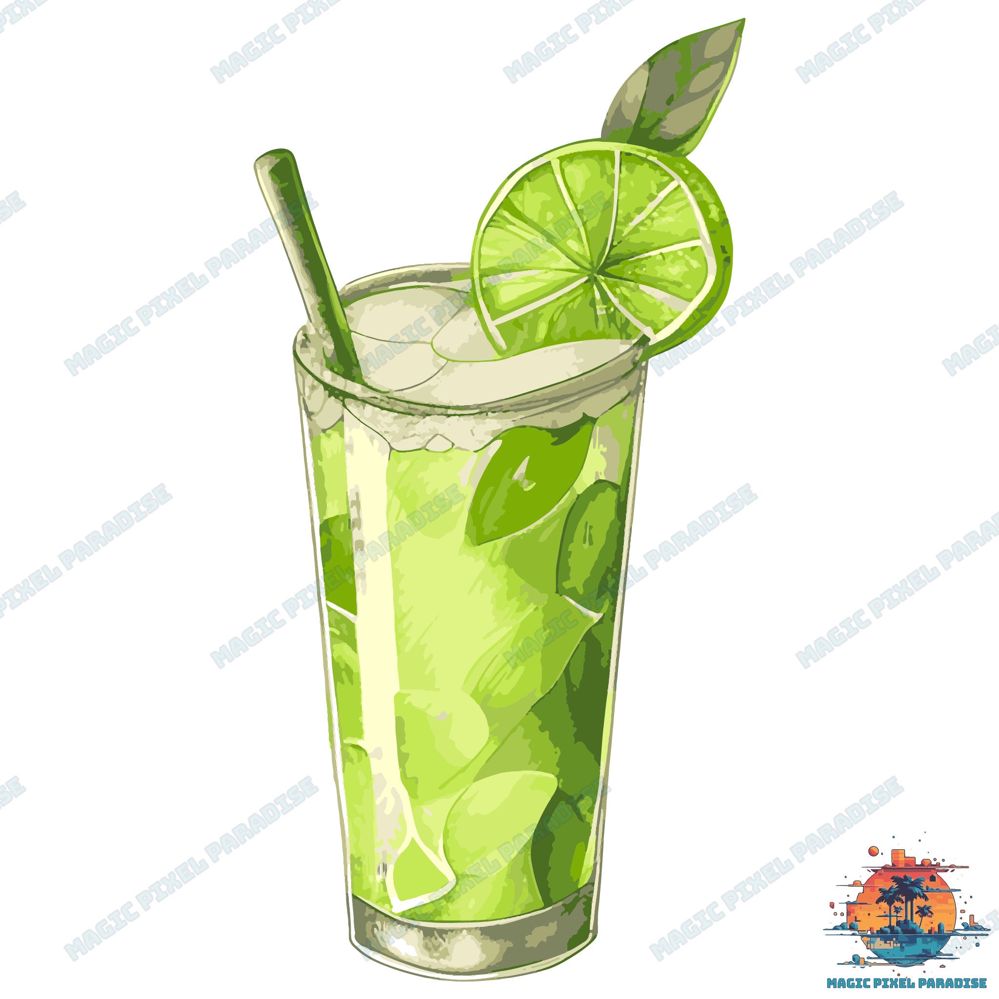 Watercolor Key Lime Clipart SVG Key Lime SVG and PNG Citrus Graphics