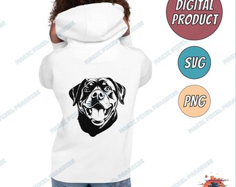 Cute Rottweiler Dog Svg Png Instant Download for Print Cut
