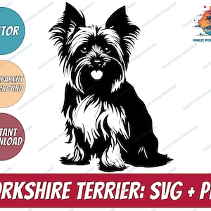 Yorkshire Terrier SVG | Yorkie face clipart | Dog svg cricut | Peeking yorkie svg, yorkshire svg, clipart, shirt design vinyl, Dog Cut file
