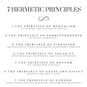 Hermetic Principles Digital Print