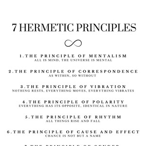The Seven Hermetic Laws