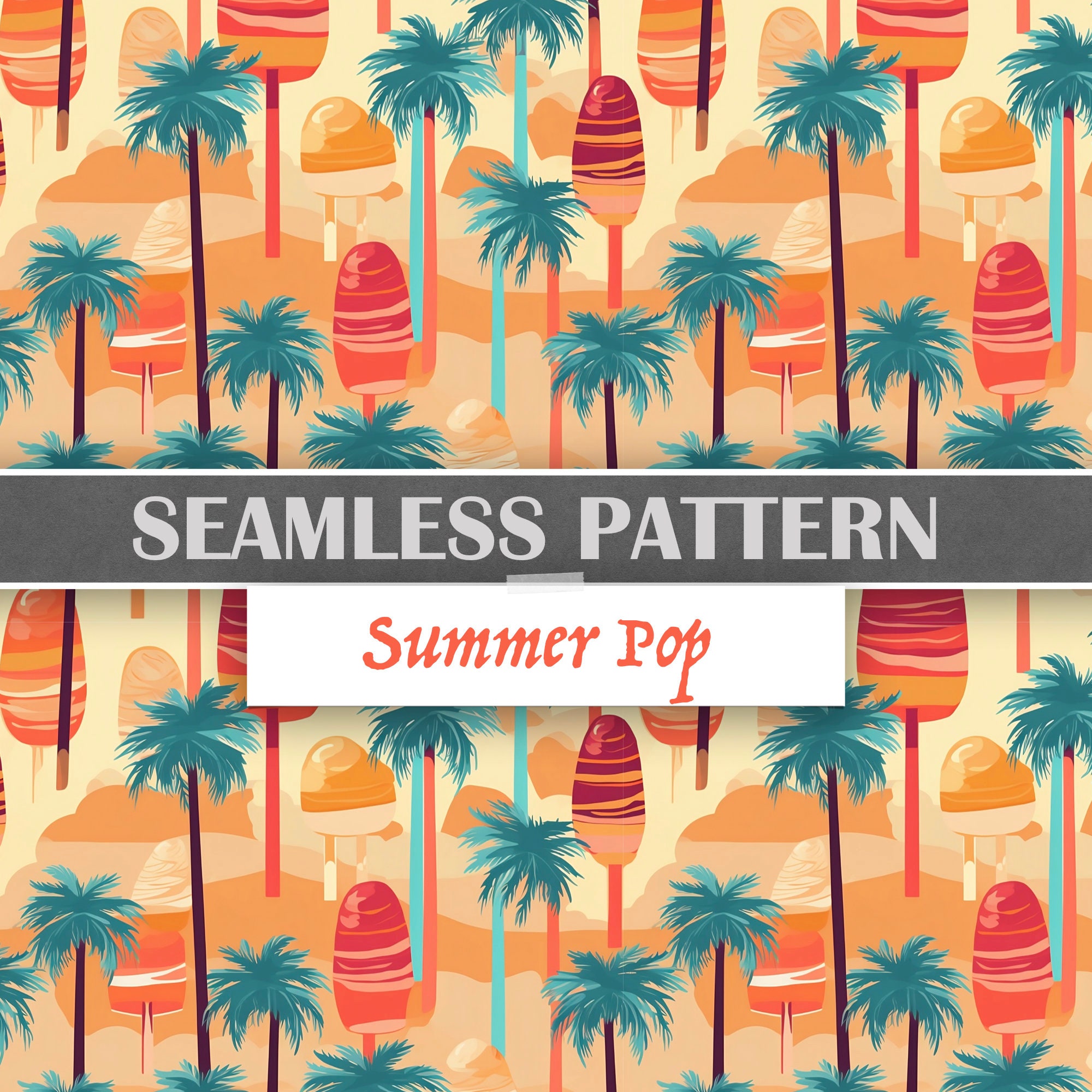 6 POP seamless patterns By Som_Stock