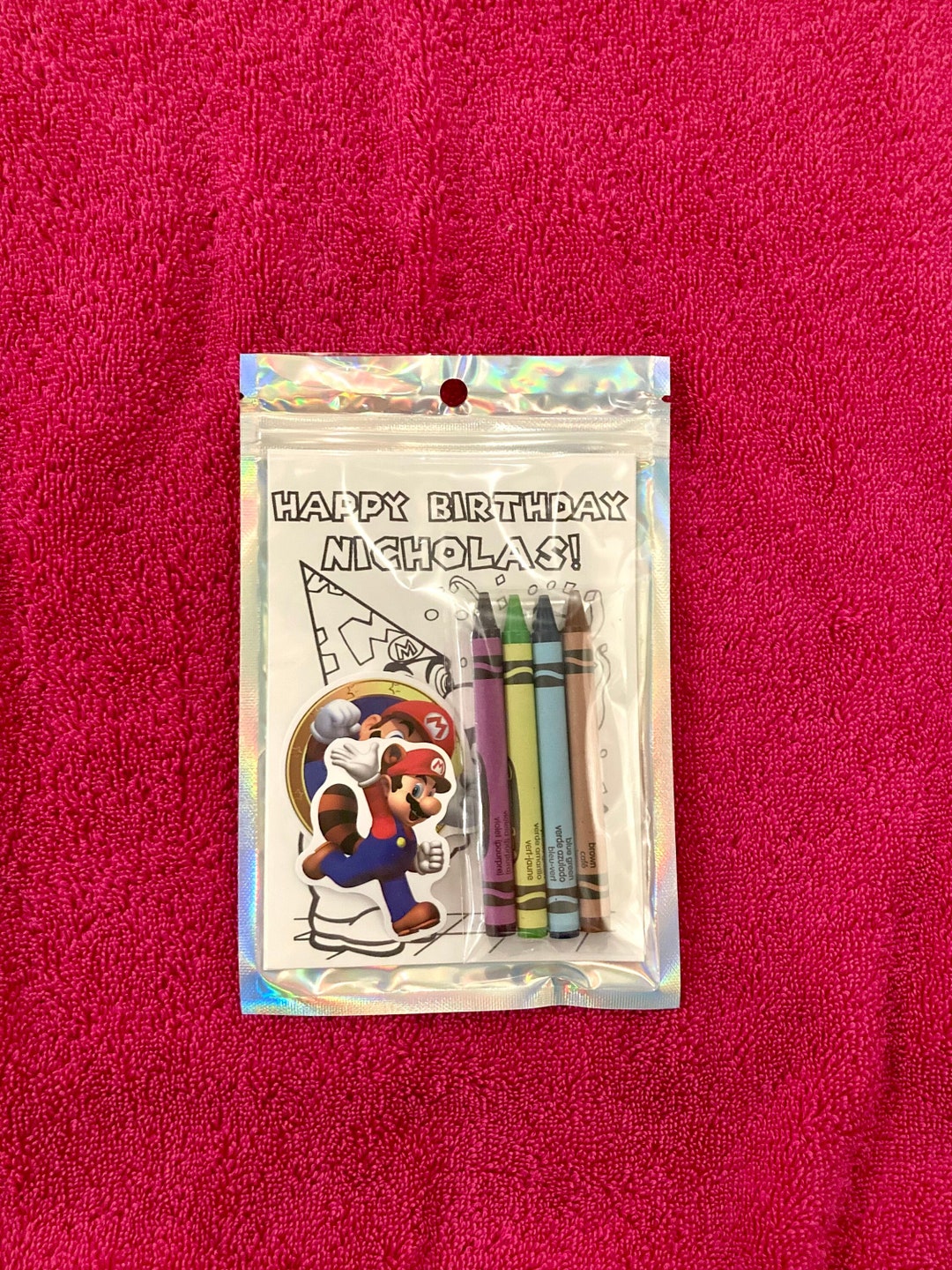 Super Mario Coloring Kit Party Favors Coloring Pages Party Favors ...