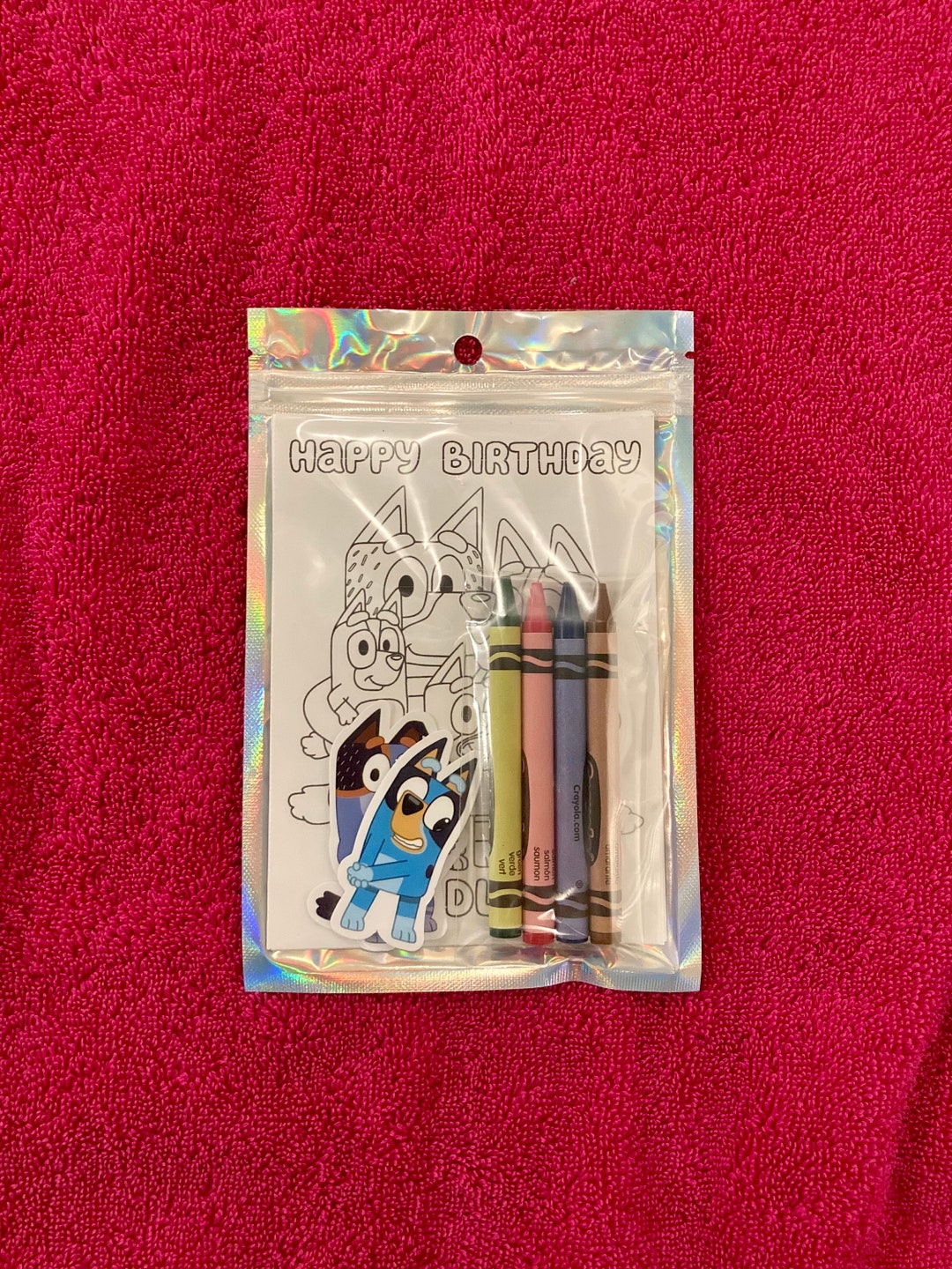Bluey Coloring Kit Party Favors Coloring Pages Party Favors Birthday ...