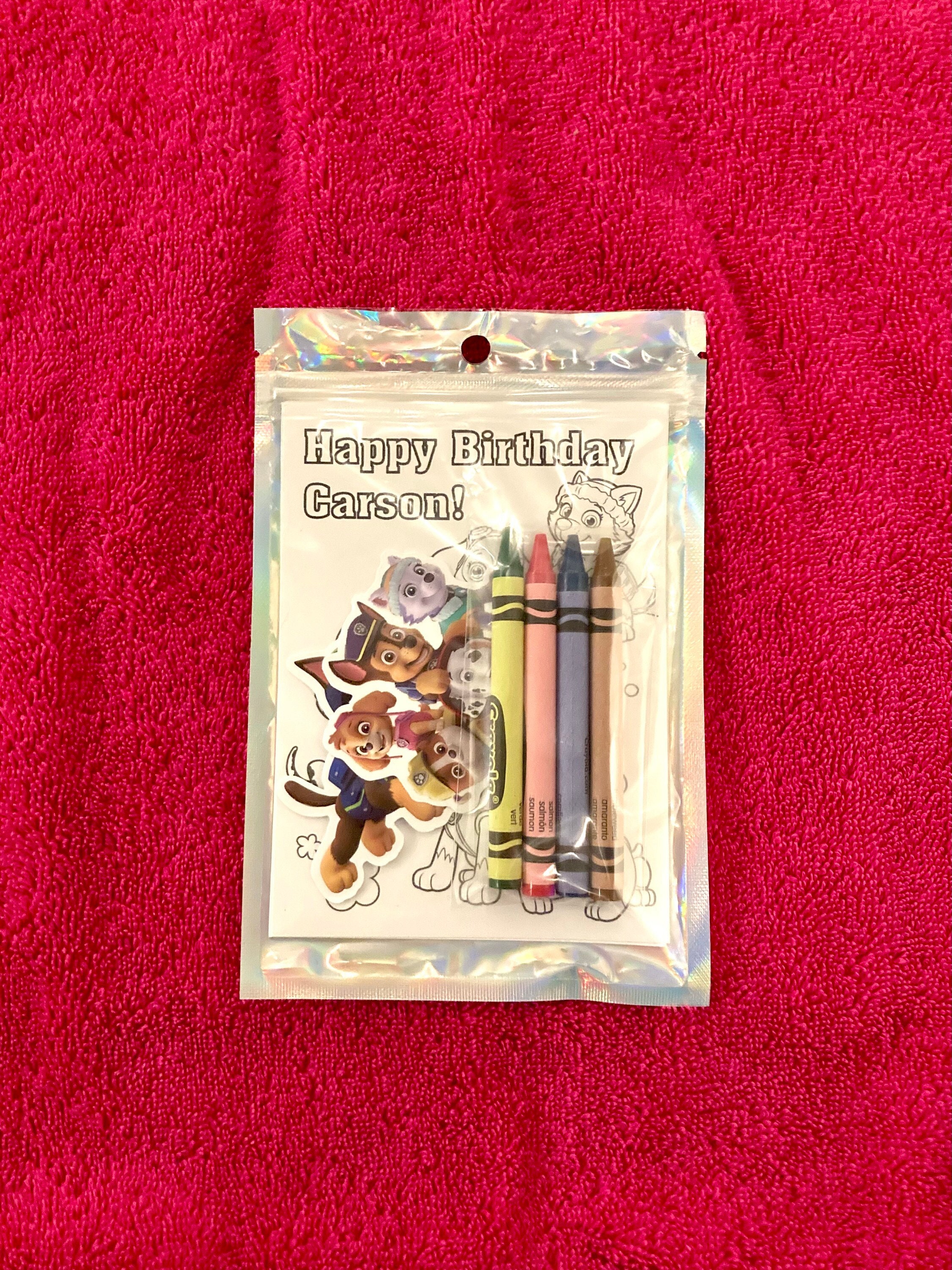 Paw Patrol Coloring Kit Party Favors Coloring Pages Party - Etsy Australia