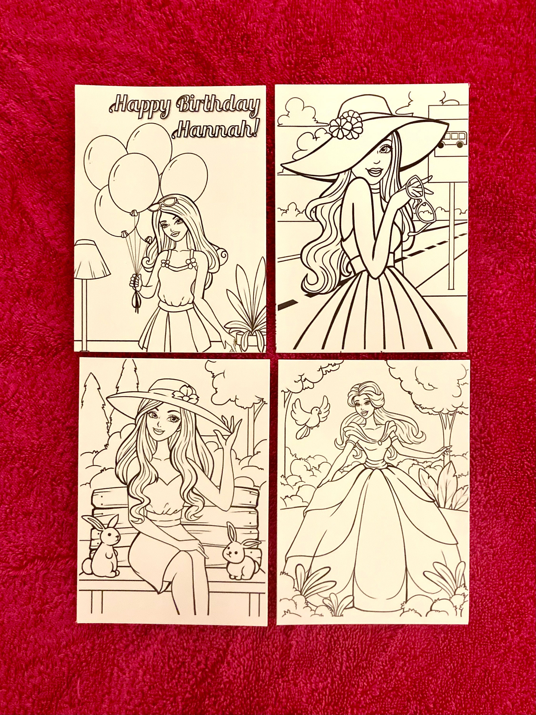 PRINTABLE Barbie Coloring Pages 30 Pages 