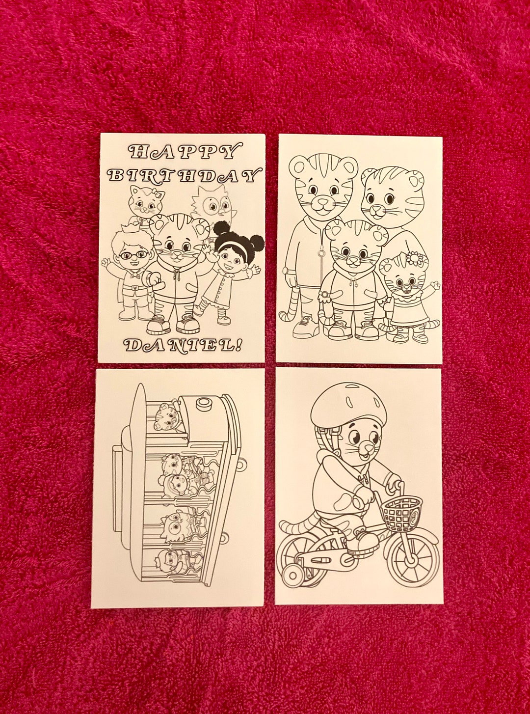 Personalized Daniel Tiger Printable Mini Coloring Pages Coloring Pages ...