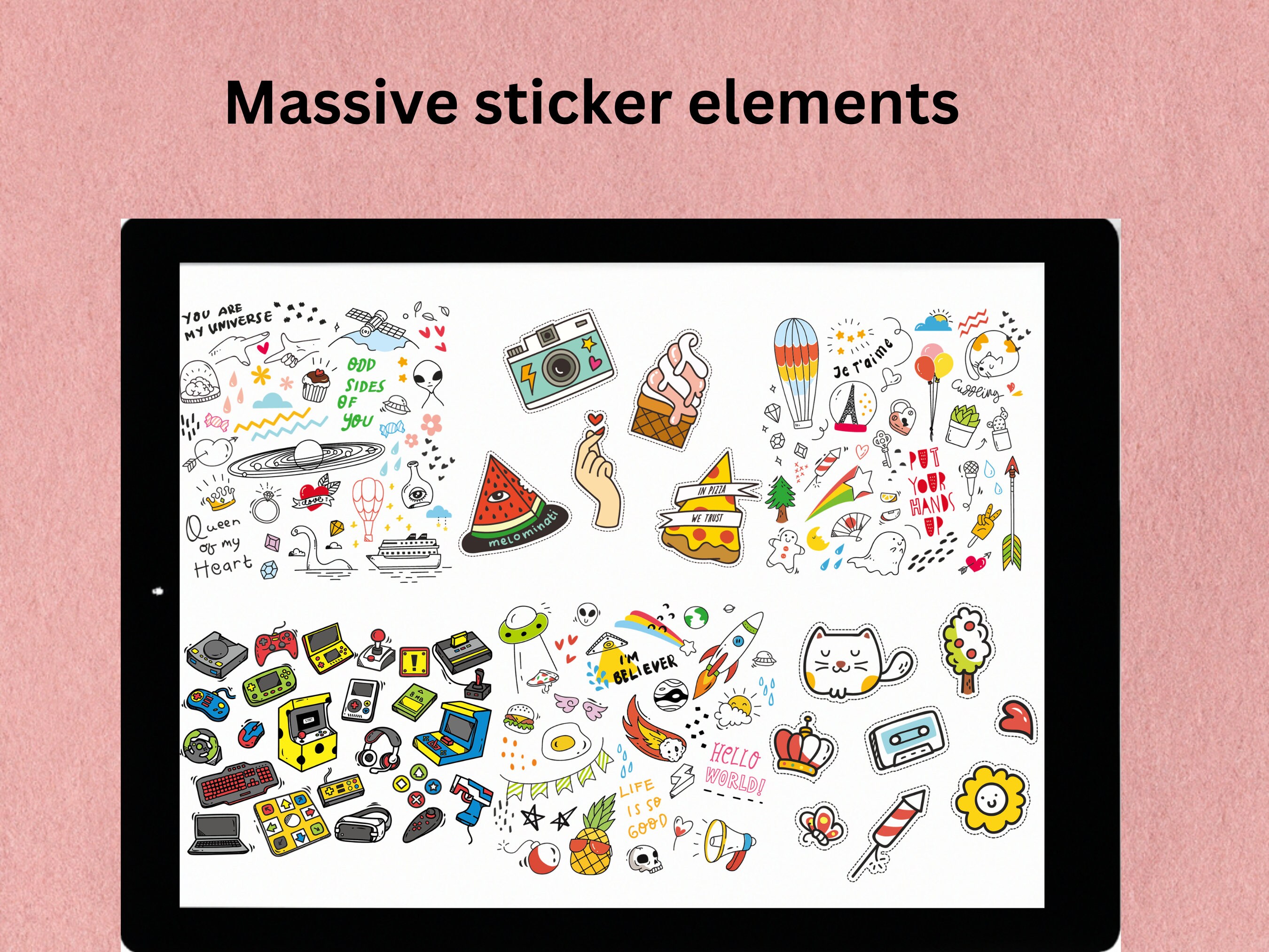 Functional Digital Sticker Set Boundle Digital Sticker Goodnotes ...
