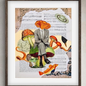 Fragments of a Dream-Surreal Collage Art Print