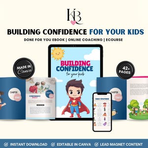 Building Confidence For Your Kids Ebook, Parenting Ebook PLR, Child Development, Self-Esteem for Children, Social Skills for kids