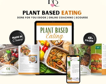 Plant-Based Eating Ebook: Vegan Meal Diet & Recipes (PLR)
