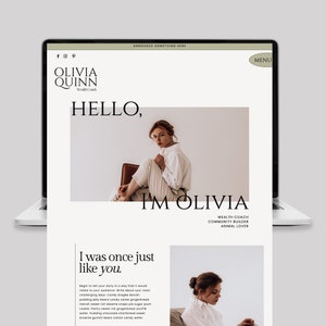 Showit Website Template for Coaches and Creative Entrepreneurs Online