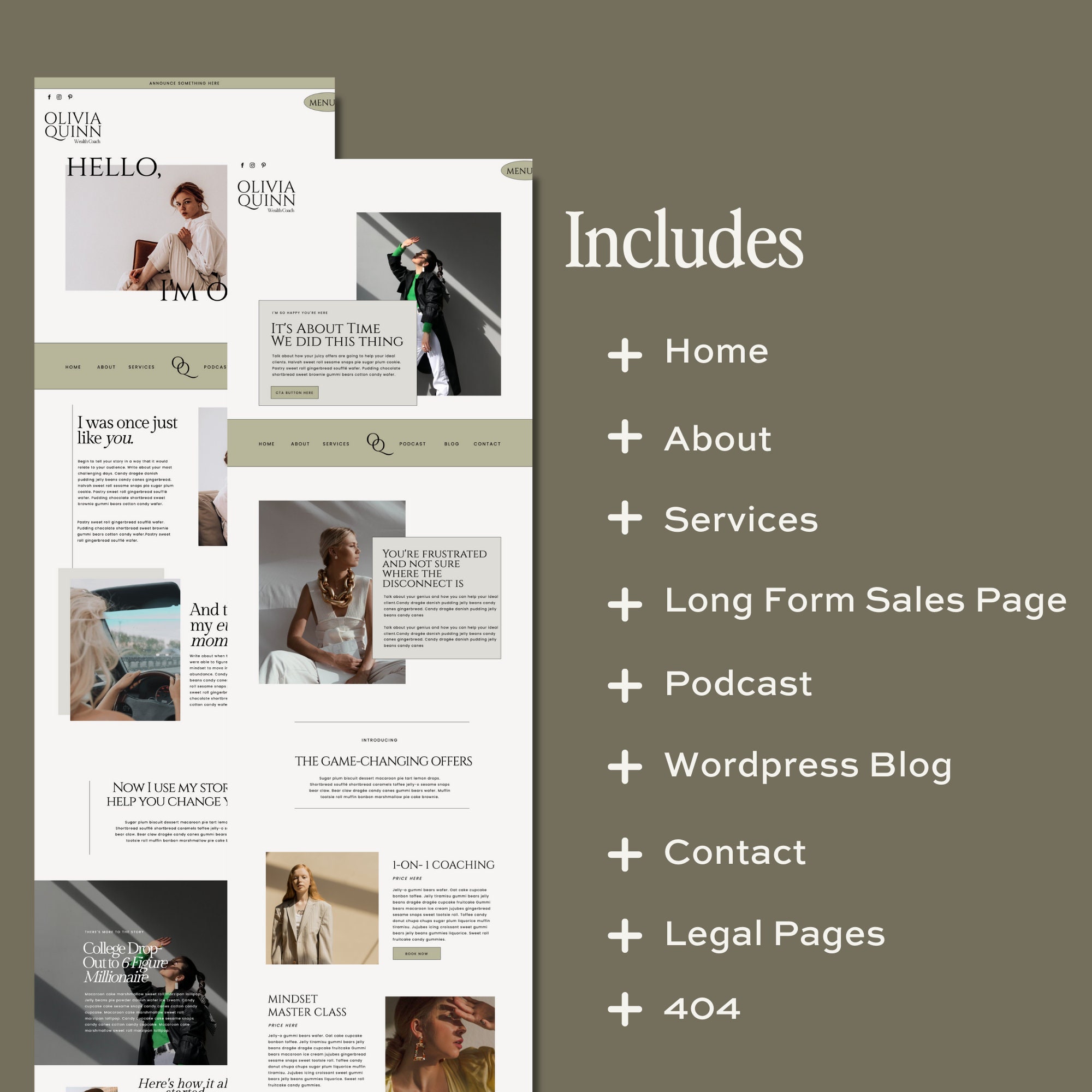Showit Website Template for Coaches and Creative Entrepreneurs, Online