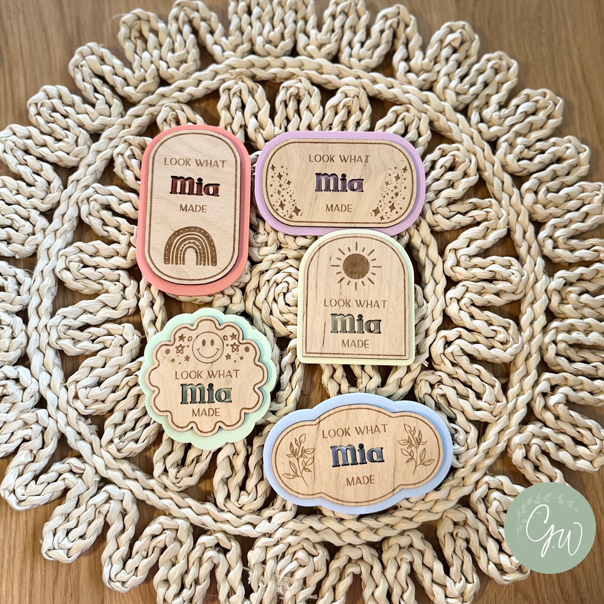 Personalized 'look What I Made' Children's Art for Refrigerator