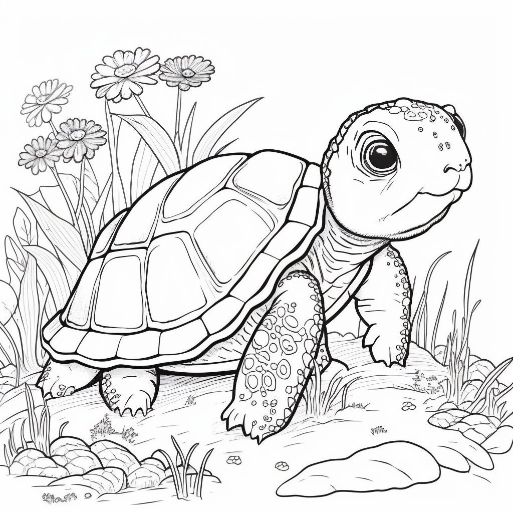 Turtle Coloring Book for Kids: Amazing Turtle Coloring Book for Kids Gift  for Boys & Girls, Ages 2-4 4-6 4-8 6-8 Coloring Fun and Awesome Facts Kids  (Paperback)