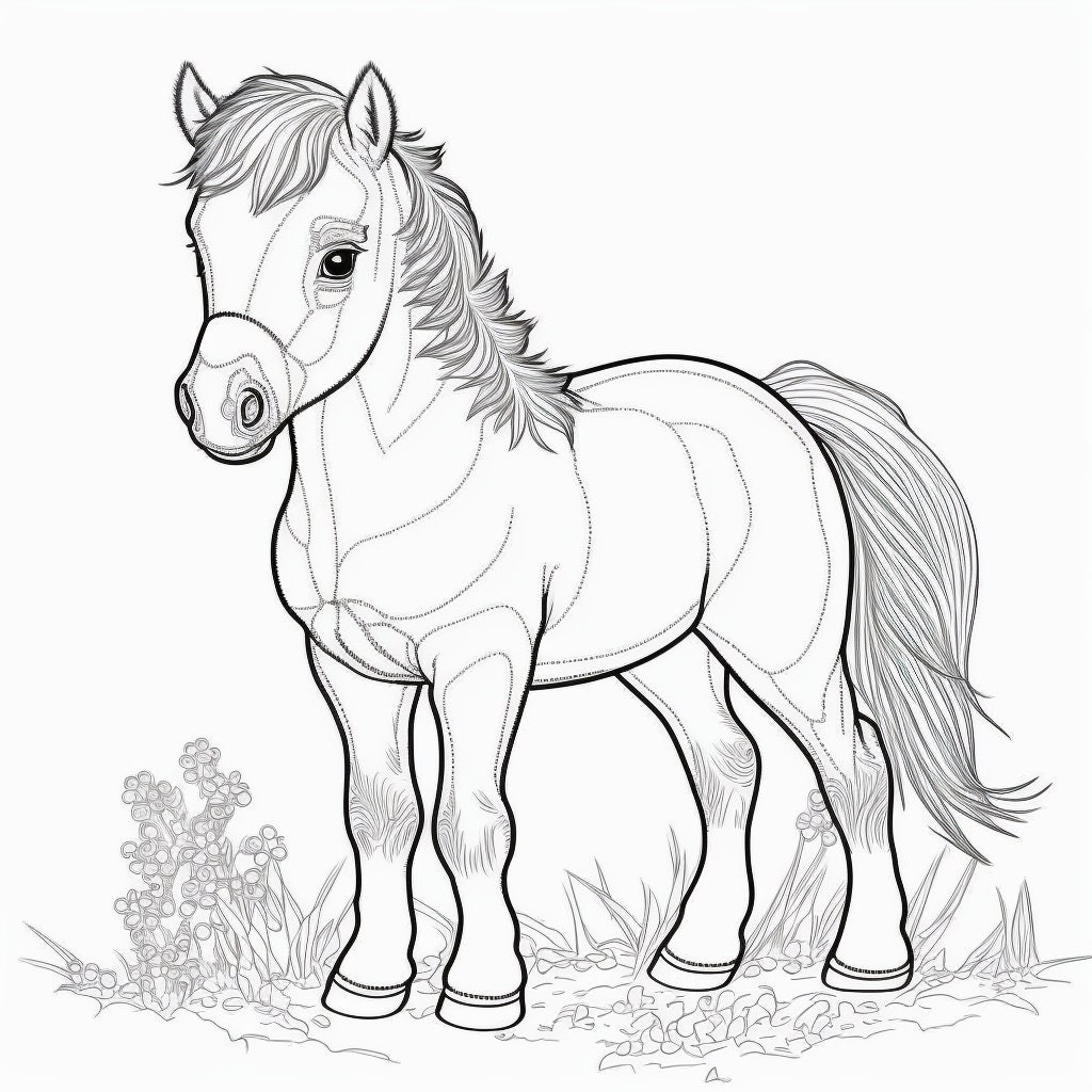HORSE Coloring Book For Kids Ages 8-12: A fun children's coloring book for  kids ages 8 to 12 / Wonderful Horses Coloring Book with +30 Horses to Paint