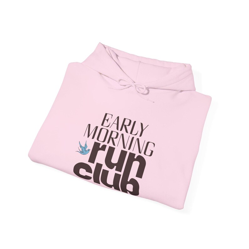 Running Hoodie Run Club Shirt Early Morning Retro Runner Tee Marathon Training Gift Fitness Graphic Sweatshirt image 18